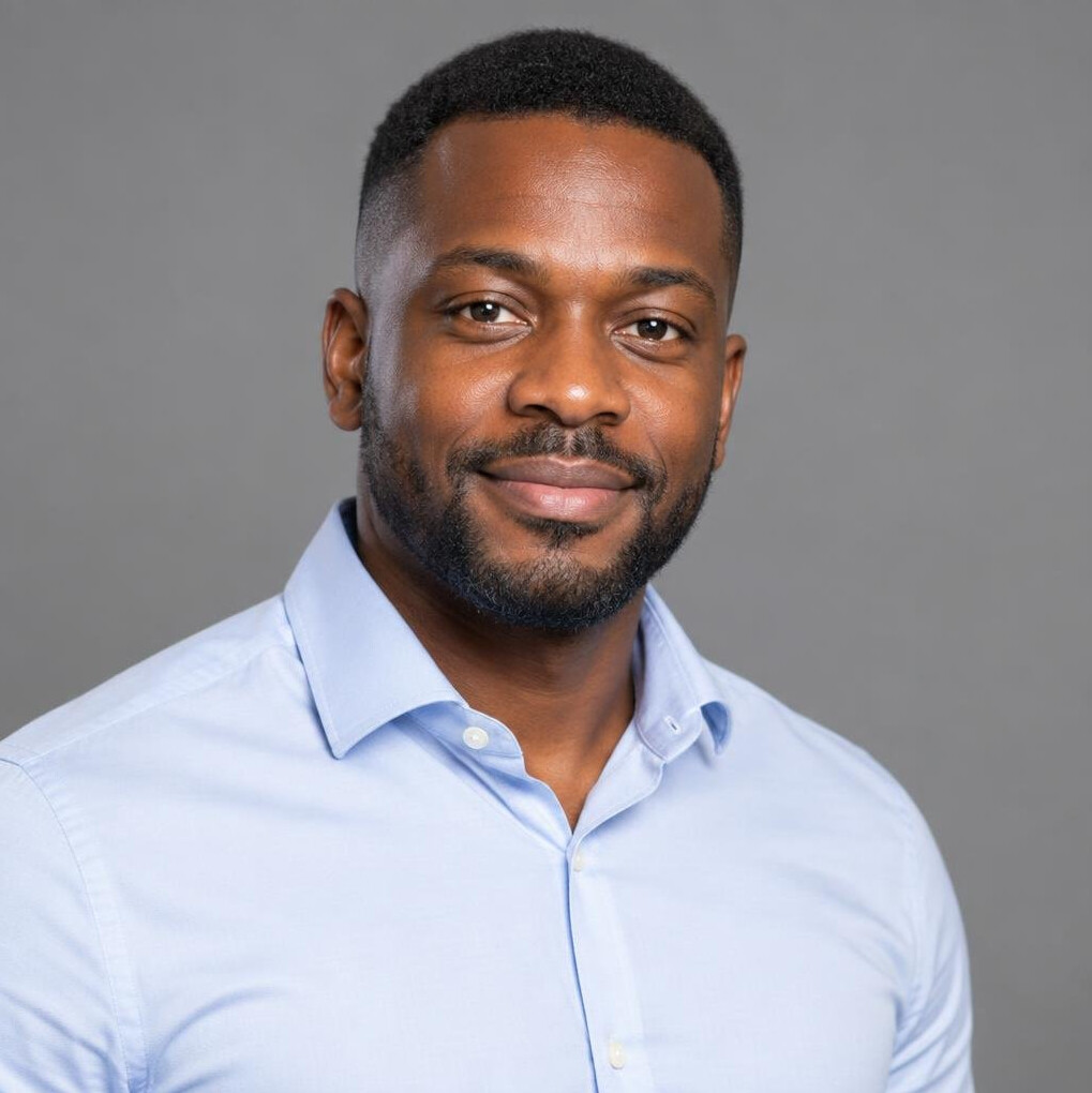 Portrait of a male on-camera host